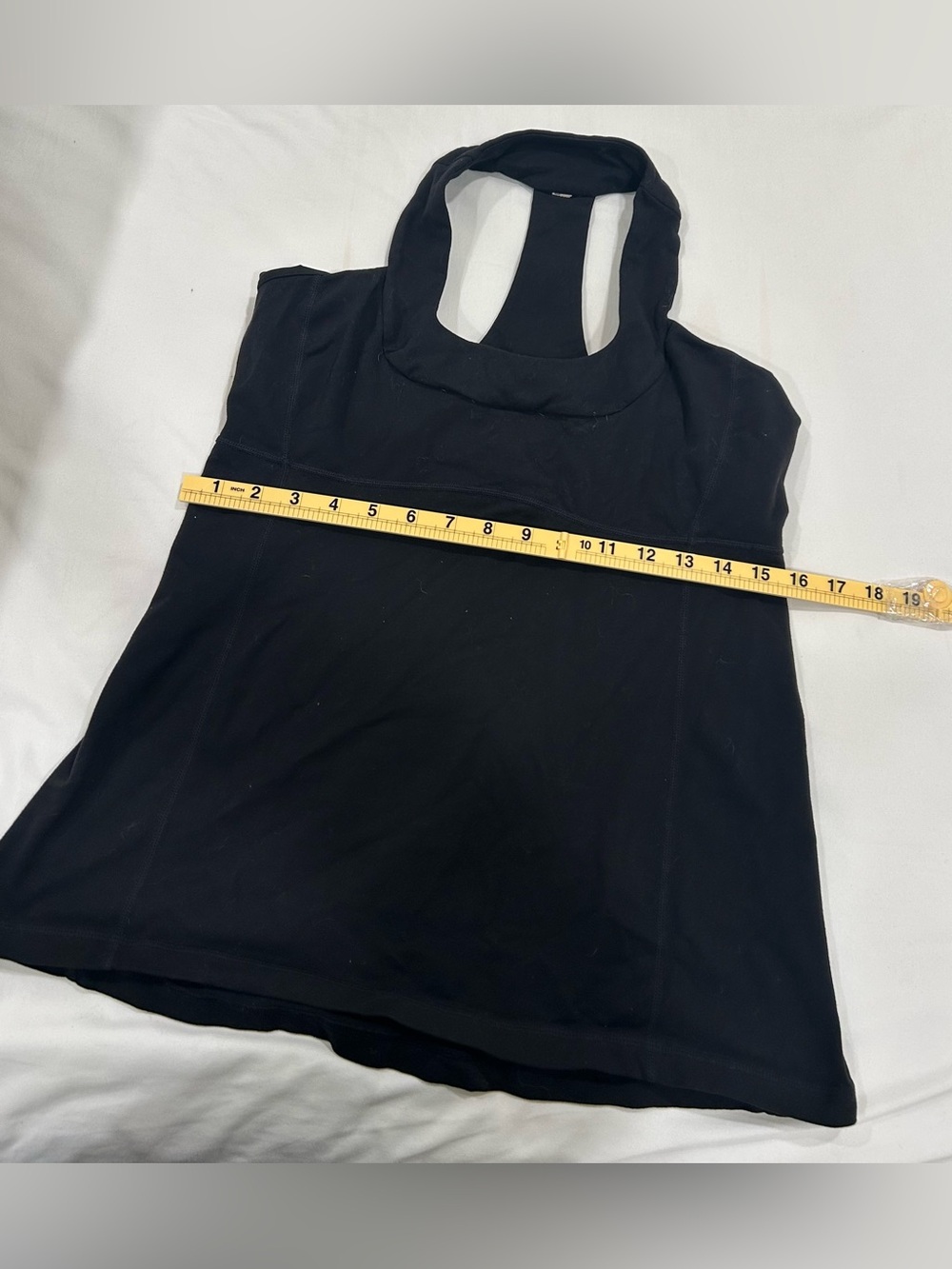 Lululemon Black Tank Top Built-In Bra Women’s Size Large Athletic Yoga